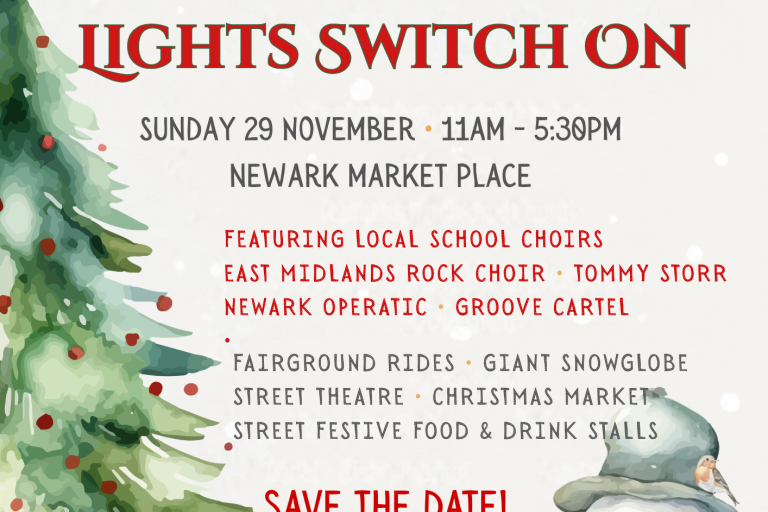 Christmas Lights Switch On Poster