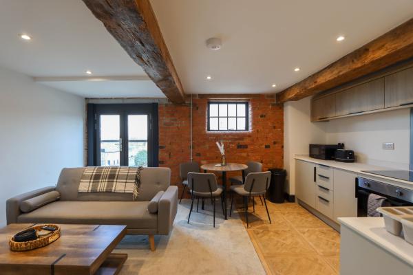 Thorpes Warehouse living room and kitchen